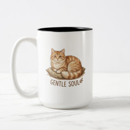 Taza Bicolor gato alma gentil
