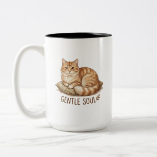 Taza Bicolor gato alma gentil