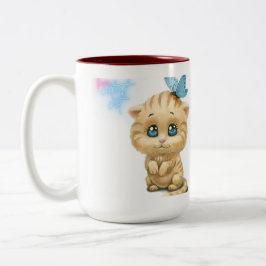 Taza Bicolor gato amigo