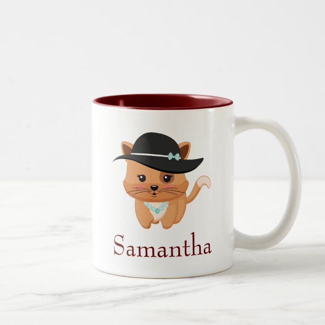 Taza Bicolor Gato de bonito (Derecha)
