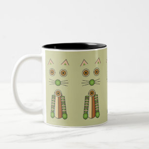 Taza Bicolor Gato de bosque