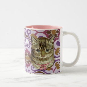 Taza Bicolor Gato de Tabby