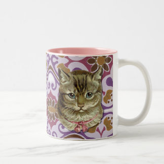 Taza Bicolor Gato de Tabby