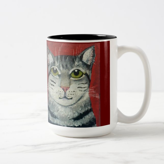Taza Bicolor Gato de tabla (Derecha)