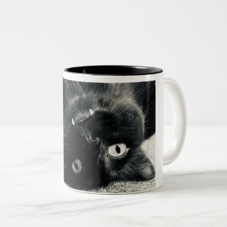 Taza Bicolor Gato de vampiro