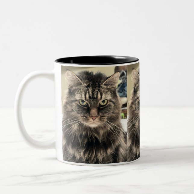 Taza Bicolor Gato decepcionado (Izquierda)