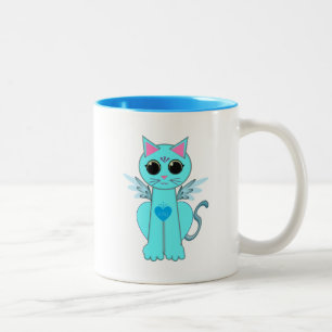 Taza Bicolor Gato del ángel