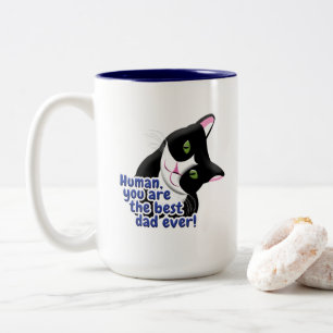 Taza Bicolor Gato del día del padre