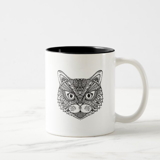 Taza Bicolor Gato del estilo (Derecha)