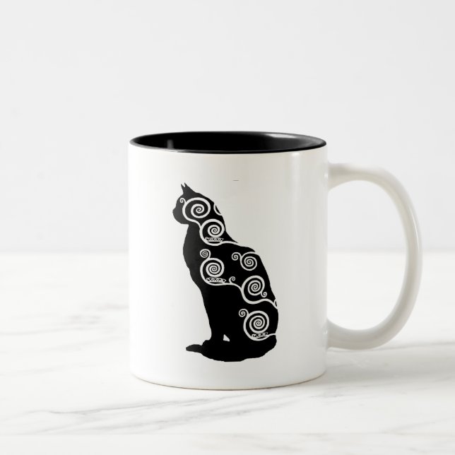 Taza Bicolor Gato del estilo de Klimt (Derecha)