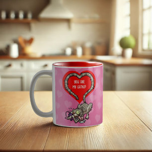 Taza Bicolor Gato Divertido Eres Mi Hierba Gatera Alternativa D