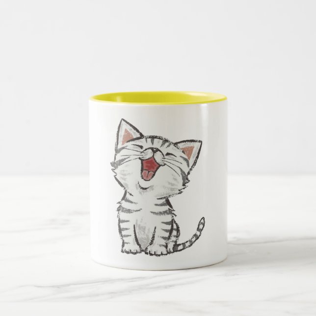 Taza Bicolor Gato dulce (Centro)