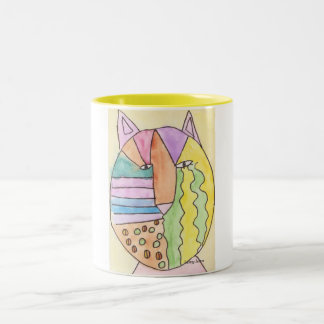 Taza Bicolor Gato-Galleta de Laineys