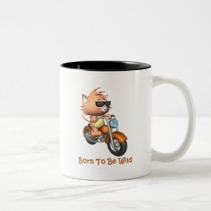 Taza Bicolor Gato - llevado para ser salvaje