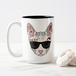 Taza Bicolor Gato malo