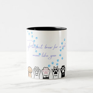 Taza Bicolor Gato Mamá Mug - Impresiones de brea y pintura perf