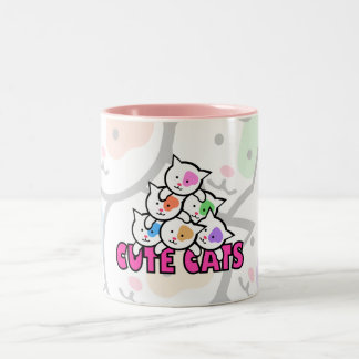 Taza Bicolor Gato muy lindo
