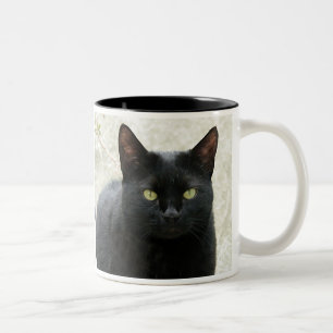Taza Bicolor Gato negro