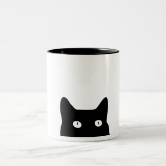 Taza Bicolor Gato negro