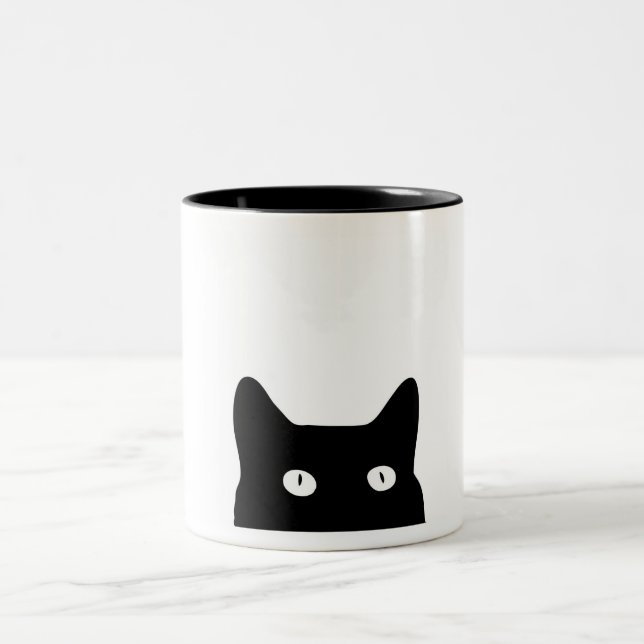 Taza Bicolor Gato negro (Centro)