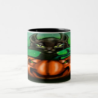 Taza Bicolor Gato negro