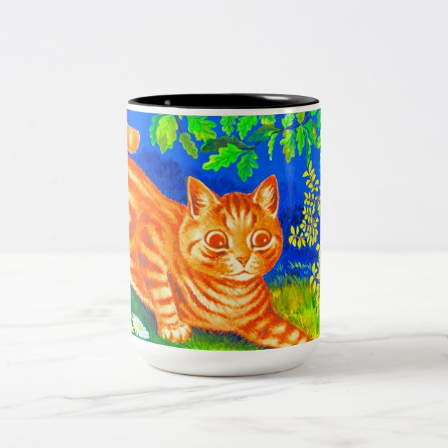 Taza Bicolor Gato Nocturno (Centro)