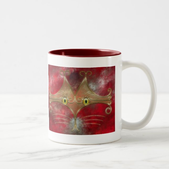 Taza Bicolor Gato-Ojos Mug (Derecha)