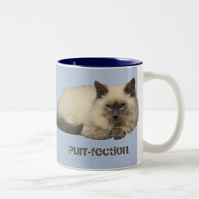 Taza Bicolor Gato persa (Derecha)