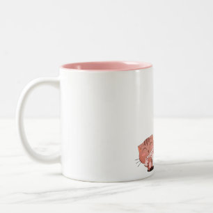 Taza Bicolor gato, regalo, El día de San Valentín