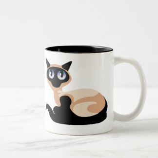 Taza Bicolor Gato siamés