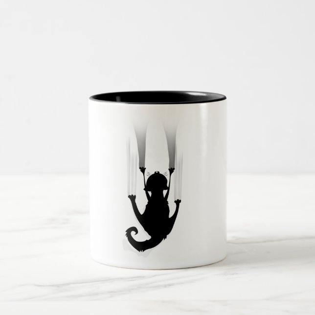 Taza Bicolor Gato trepando (Centro)
