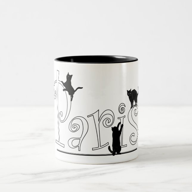 Taza Bicolor Gatos de París (Centro)