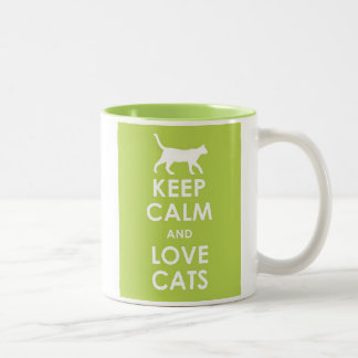 Taza Bicolor Gatos del amor