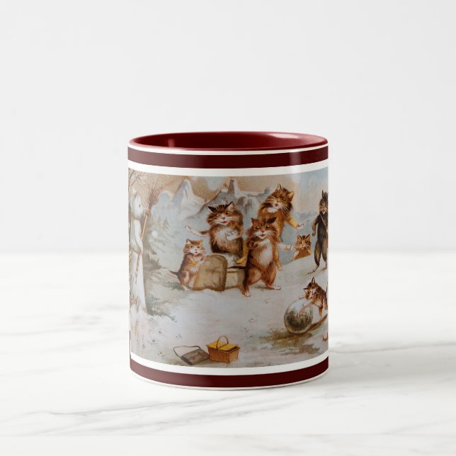 Taza Bicolor Gatos del navidad de Mauricio Boulanger (Centro)