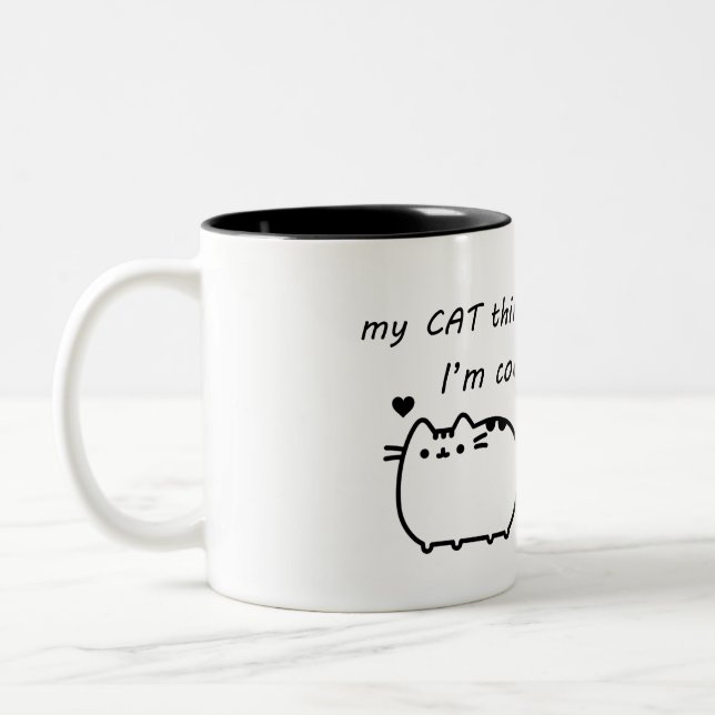 Taza Bicolor Gatos divertidos (Izquierda)