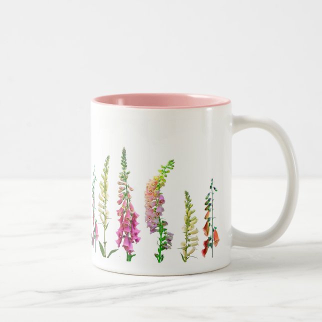 Taza Bicolor Gatos en Foxglove (Derecha)