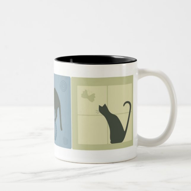 Taza Bicolor Gatos soñadores (Derecha)