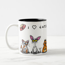 Taza Bicolor ❤️ GATS y KITTENS mug
