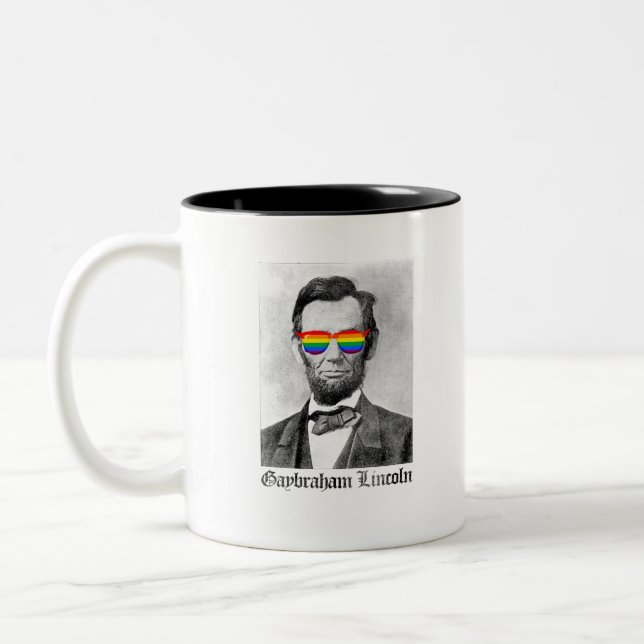 Taza Bicolor Gaybraham Lincoln Pride (Izquierda)