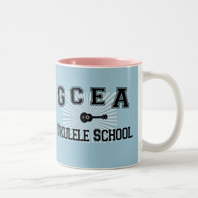 Taza Bicolor GCEA Ukulele School Mug (Derecha)