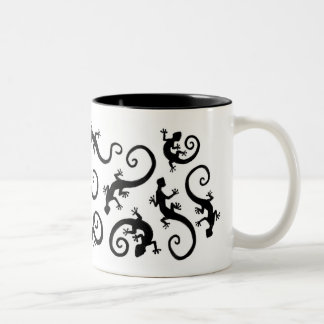 Taza Bicolor geckos_bk/wh_mug
