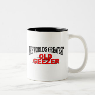 Taza Bicolor Geezer más grande del mundo el viejo