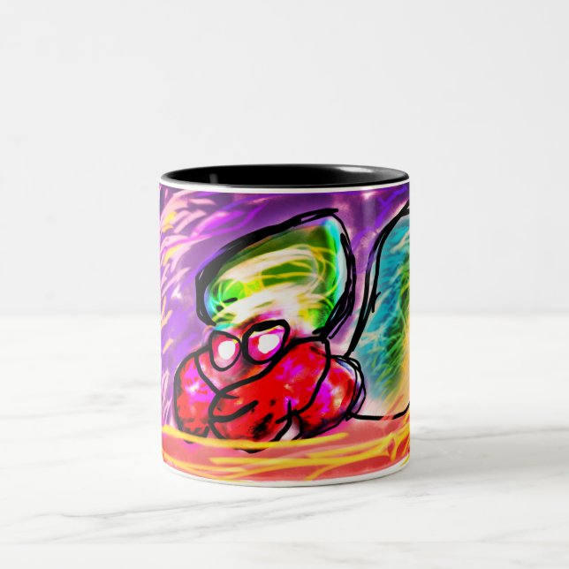Taza Bicolor gema cangrejo ermitaño (Centro)
