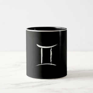 Taza Bicolor GÉMINIS los Gemelos Signo Astrológico Cumpleaños M