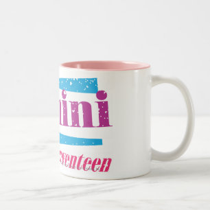 Taza Bicolor Géminis púrpuras