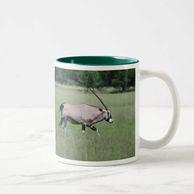 Taza Bicolor Gemsbok antelope (Derecha)