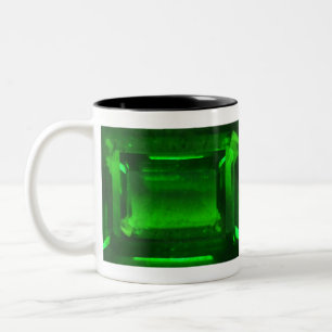 Taza Bicolor Gemstone verde esmeralda