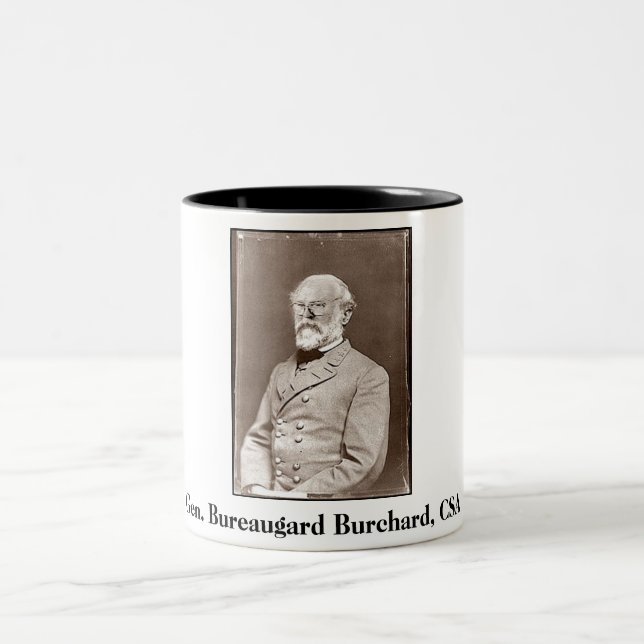 Taza Bicolor Gen. Bureaugard Burchard, CSA, Gen. Bureaugard… (Centro)