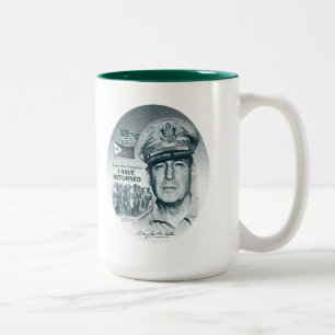 Taza Bicolor Gen. MacArthur I ha vuelto (la impresión