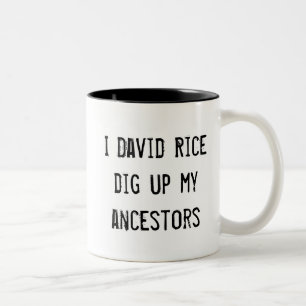 Taza Bicolor Genealogía Divertida Ancestro Personalizado